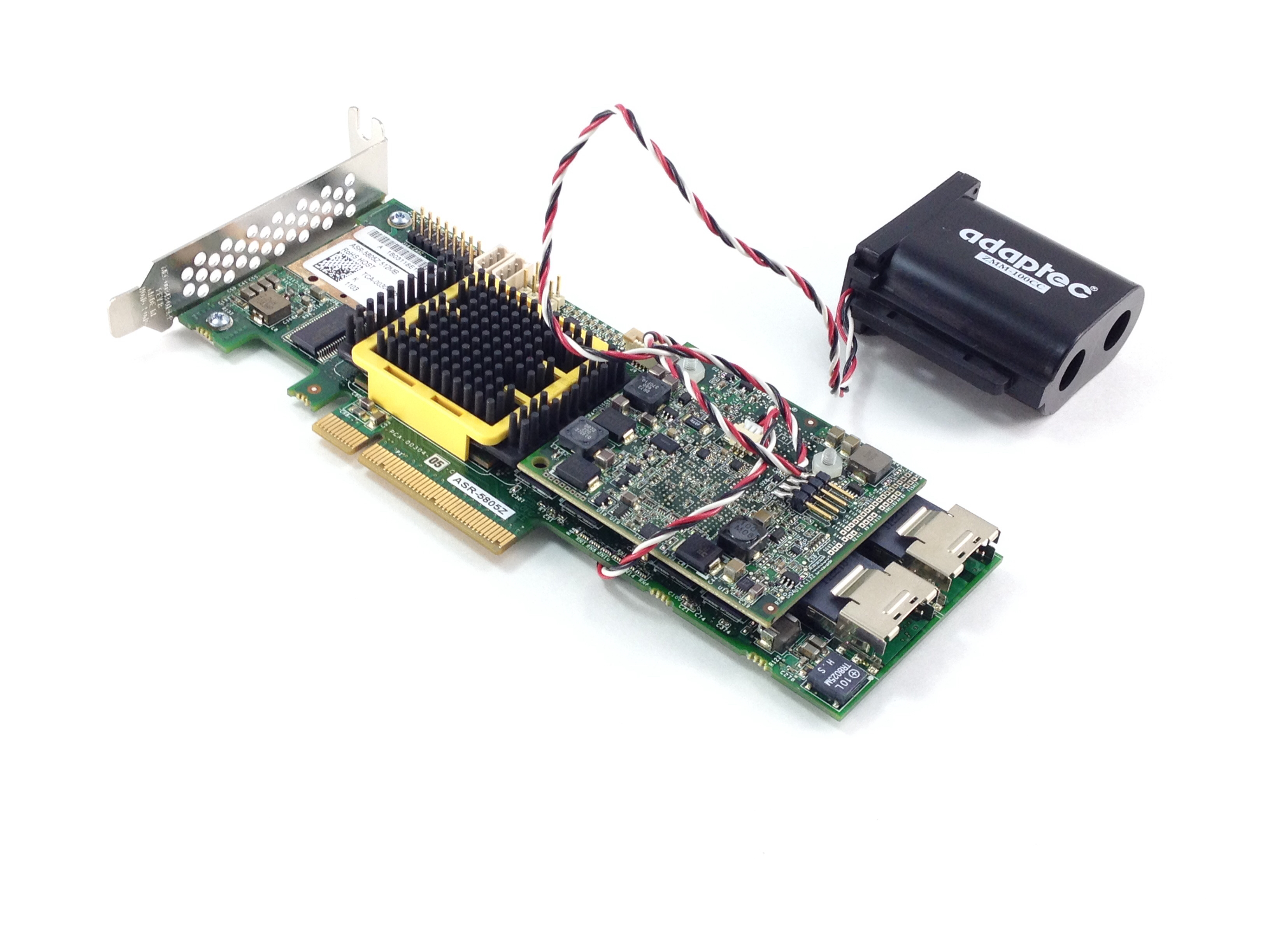 ADAPTEC 8-PORT 3GBPS 512MB SATA SAS PCI-E RAID CONTROLLER W/ BATTERY (ASR-5805Z)