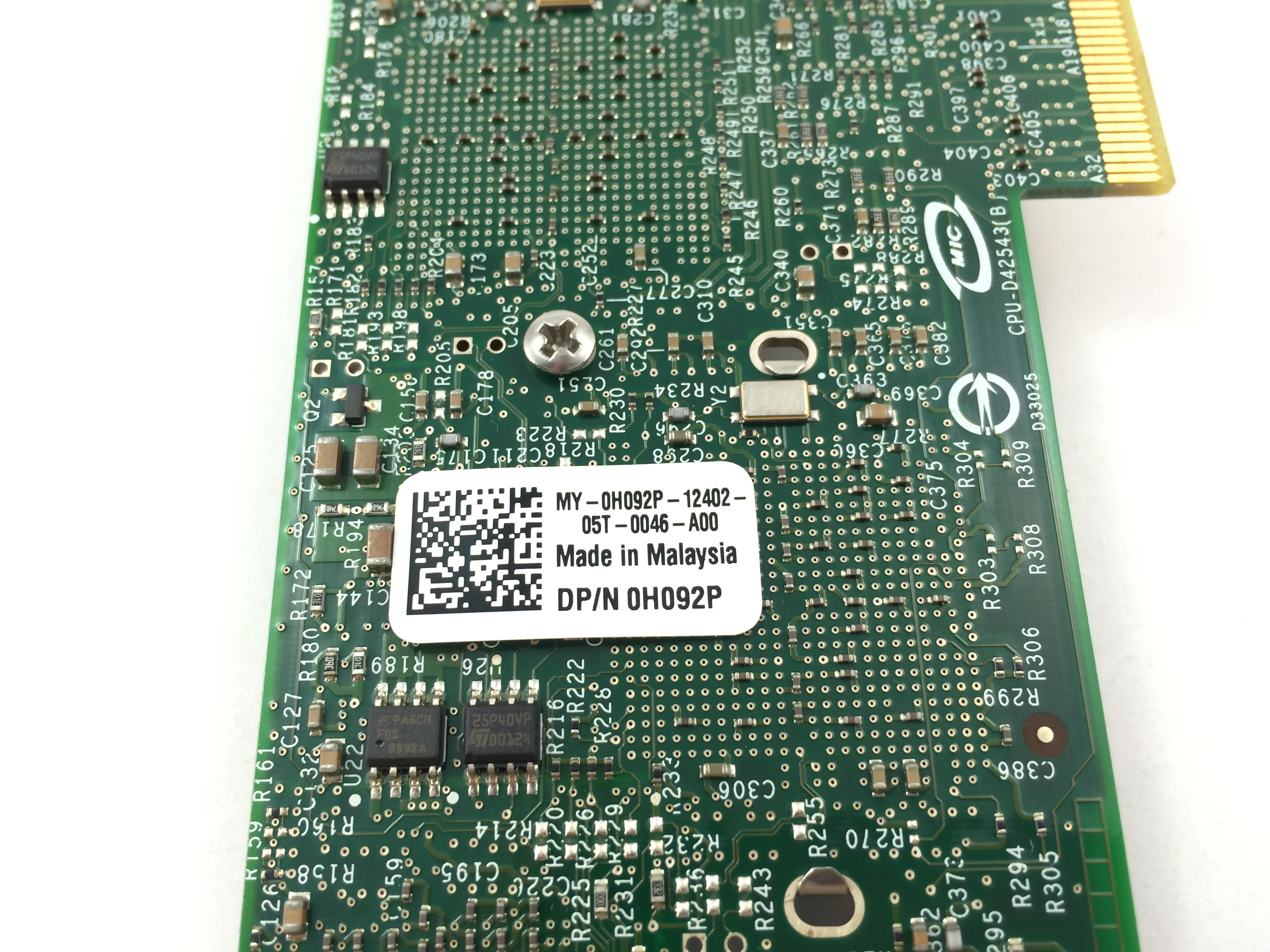 Dell Intel Pro/1000 Vt Quad Port PCI-E Network Card Nic (H092P)