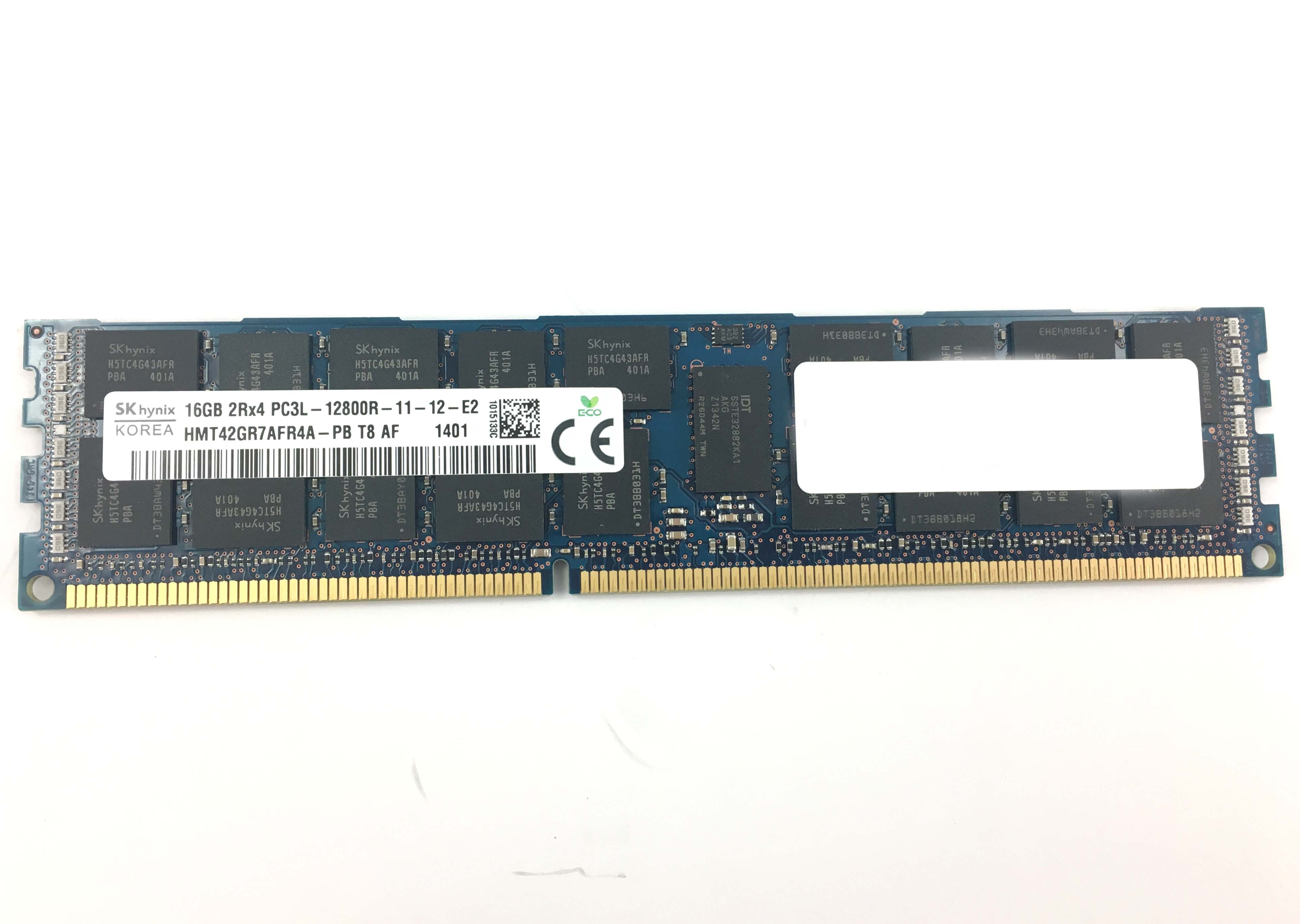 SKHYNIX 16GB 2RX4 PC3L-12800R DDR3 ECC REGISTERED MEMORY (HMT42GR7AFR4A-PB)