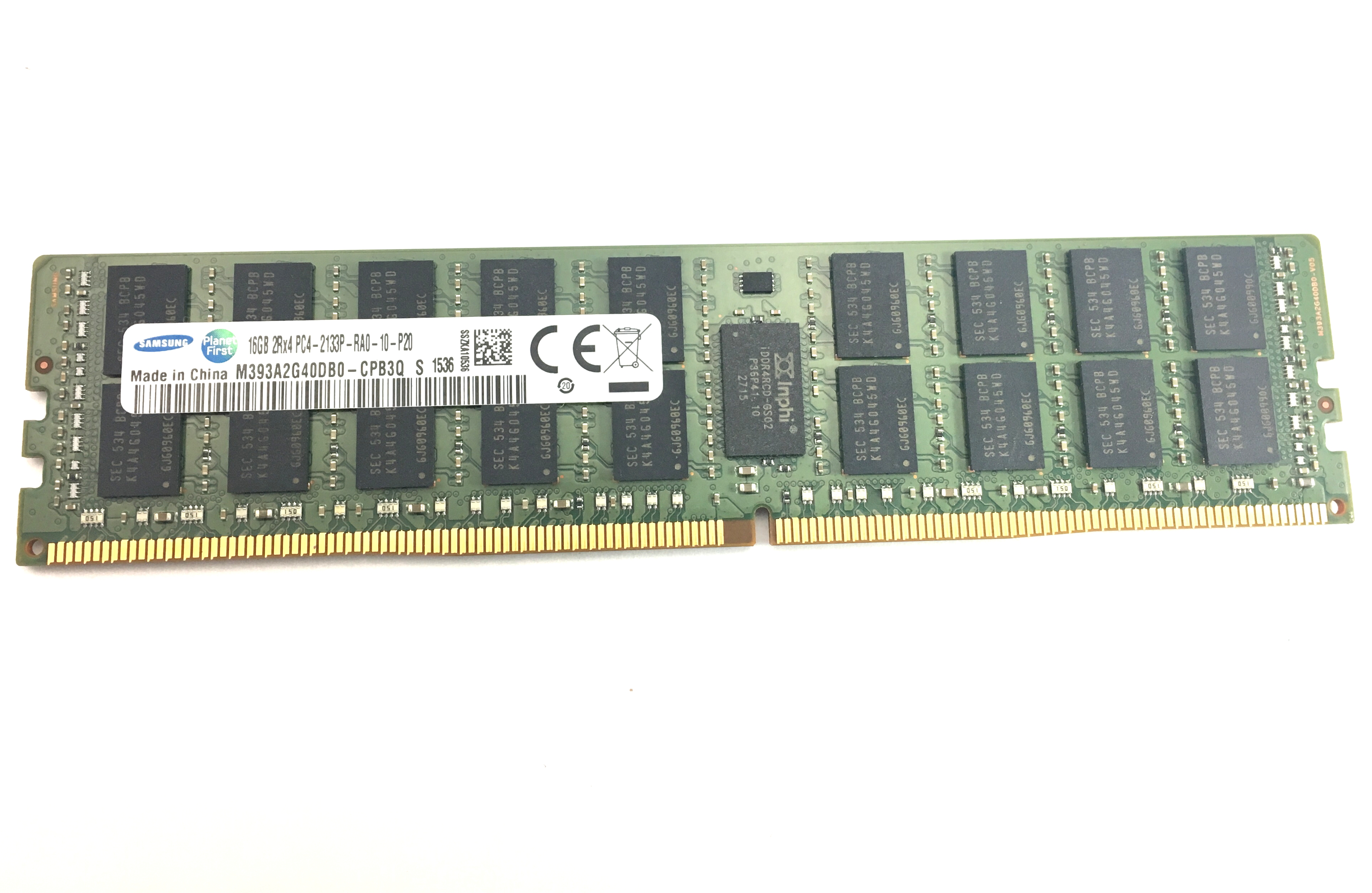 Samsung 16GB 2Rx4 PC4-2133P DDR4 ECC Registered Memory (M393A2G40DB0-CPB3Q)
