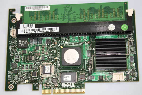 Dell Perc 5I 256MB Cache Integrated SAS/SATA Raid Controller Card (XM771)