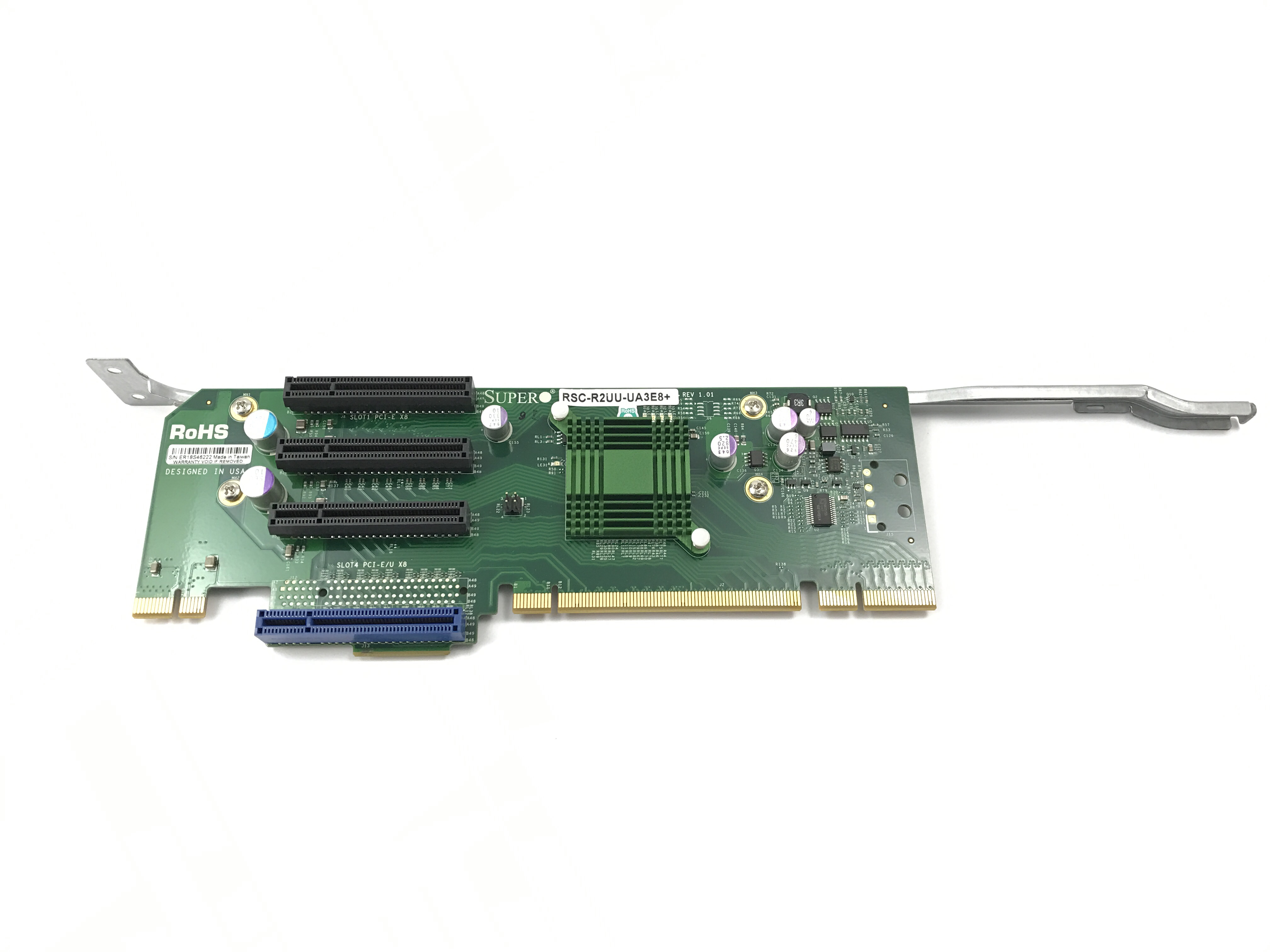 Supermicro 1 Ui0 & 3 PCI-E X 8 Left Slot Riser Card (RSC-R2UU-UA3E8)