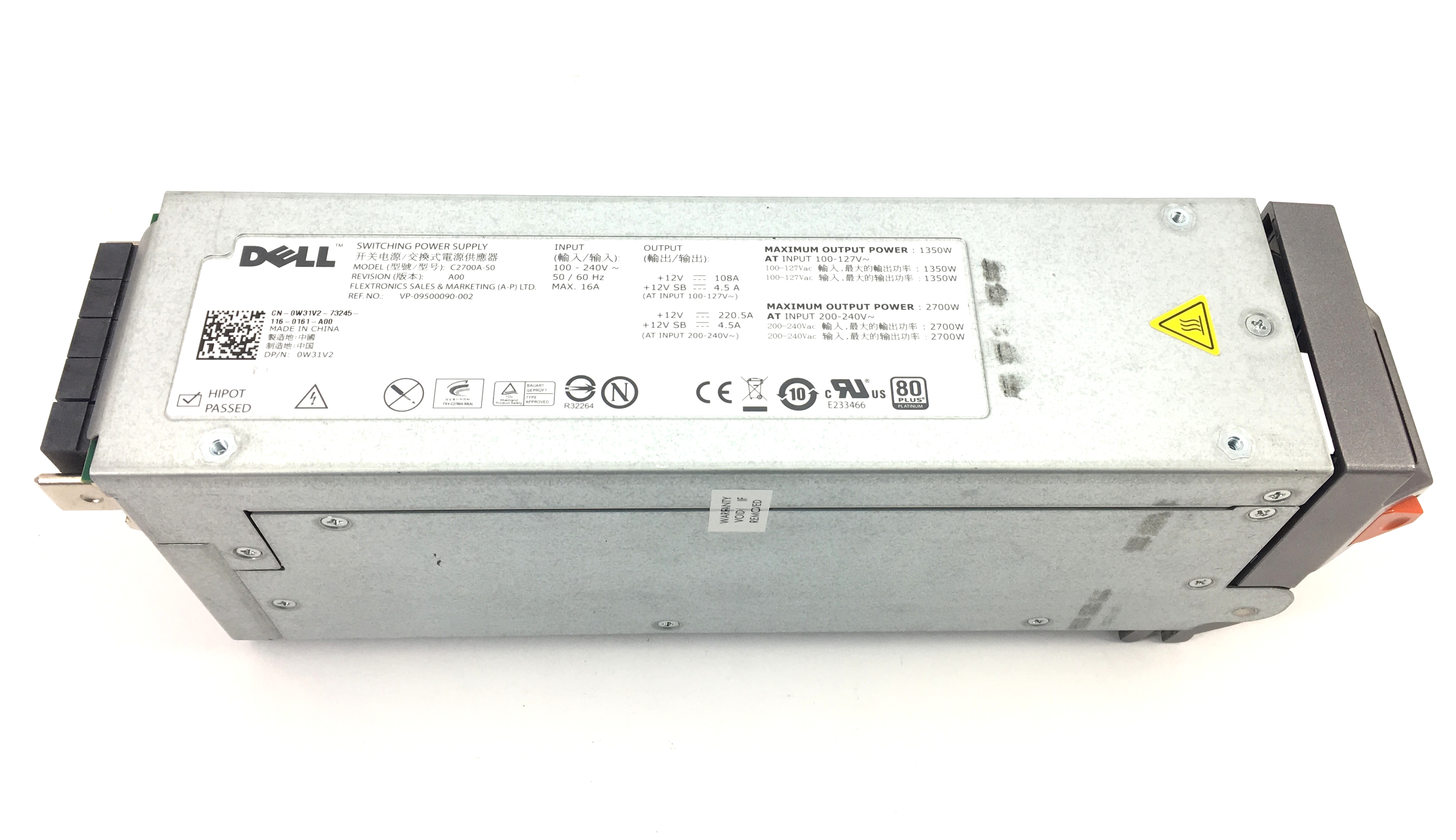 Dell PowerEdge M1000E 2700W Switching Power Supply (W31V2)