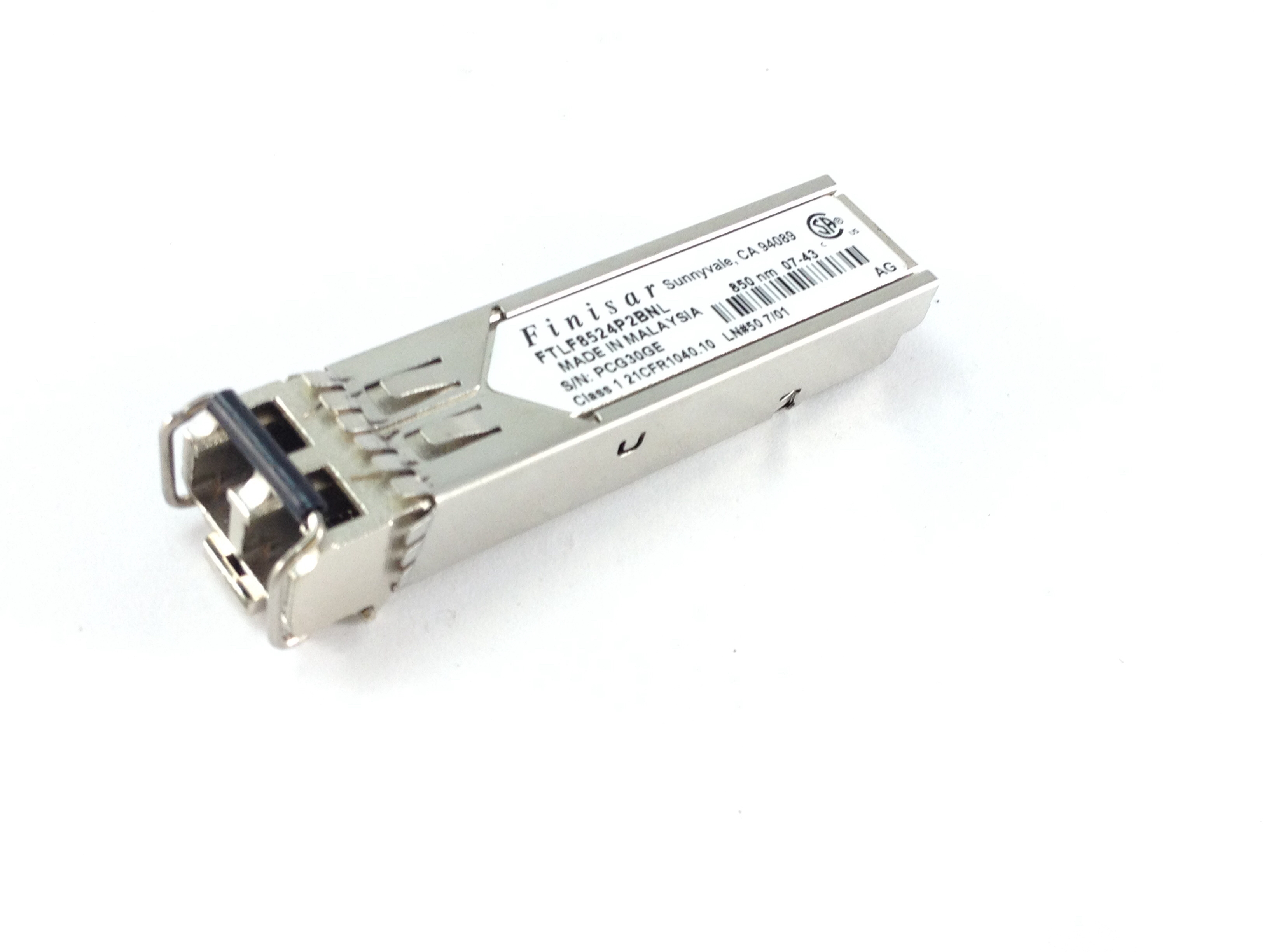 Finisar 4GB 850NM  SFP Fiber Optic Transceiver (FTLF8524P2BNL)