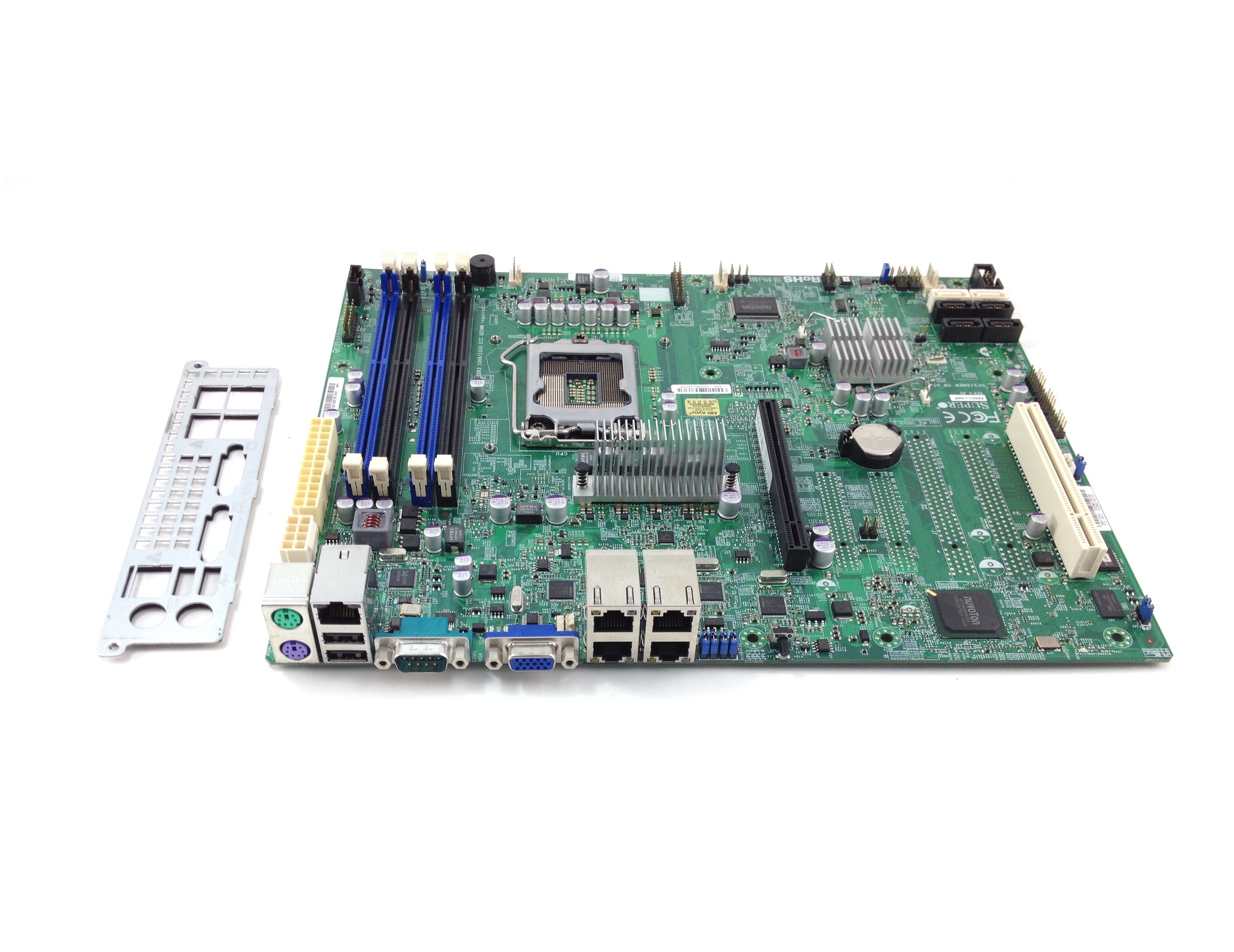 Supermicro Intel C204 LGA 1155 Xeon E3 ATX Server System Board With I/O Plate (X9SCI-LN4F)