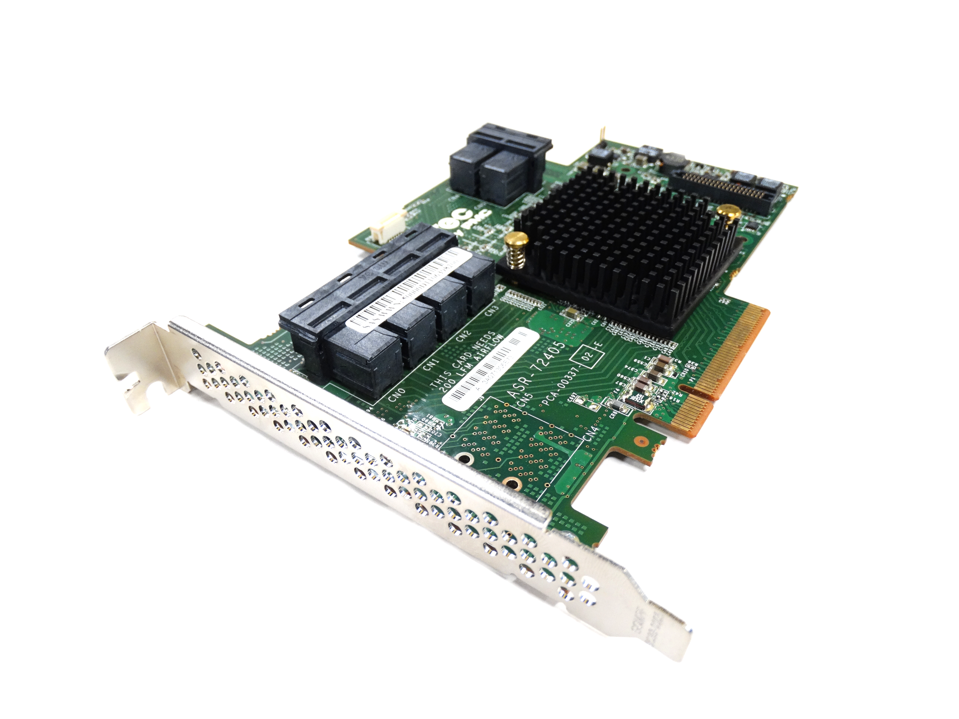 Adaptec 24-Port 1GB Cache 6Gb/s SAS SATA PCIe 3 RAID Controller Card + BBU (ASR-72405)