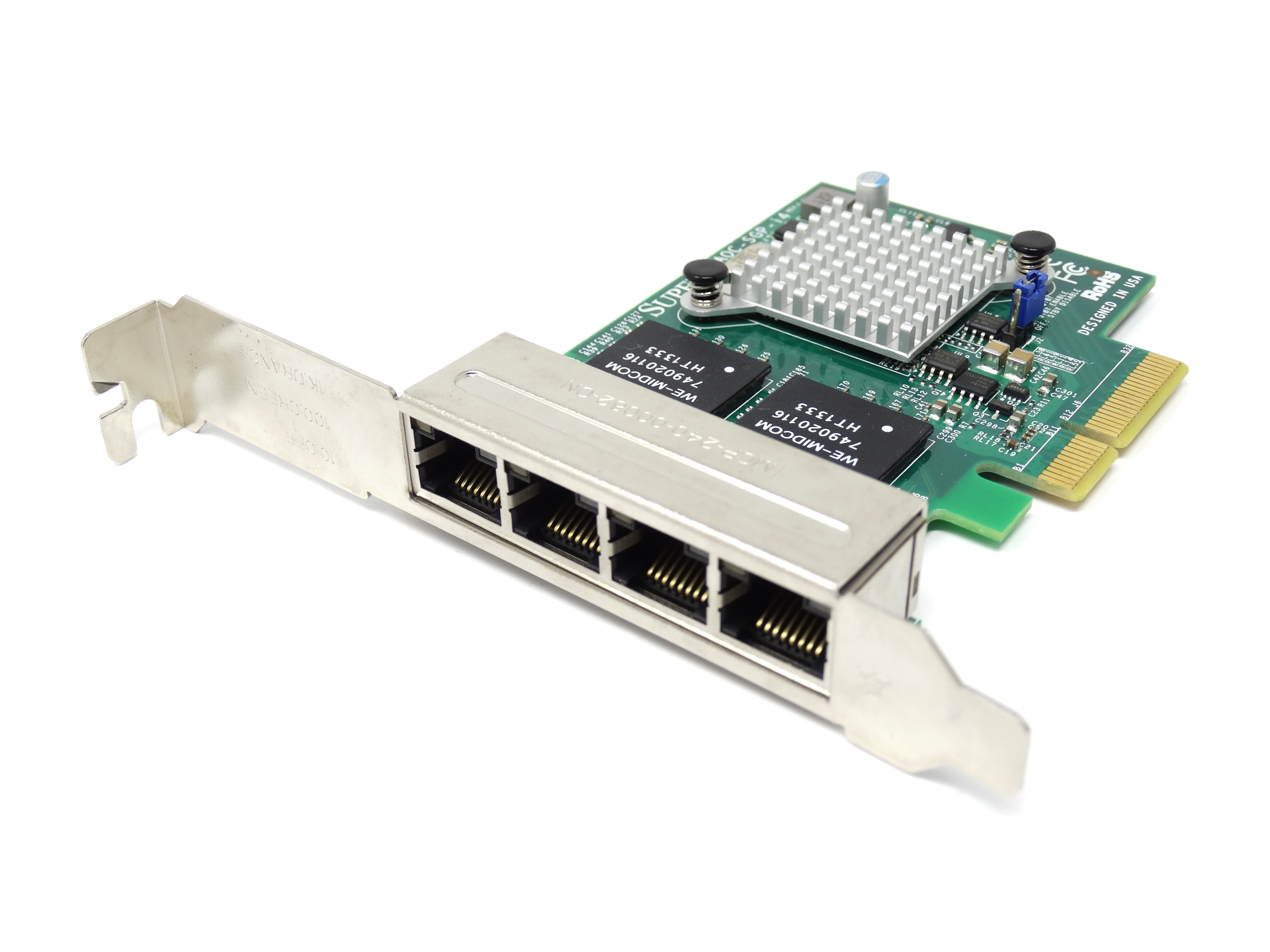 Supermicro UIO 4x 1GbE 4port Gigabit Ethernet LAN PCIe NIC (AOC-SGP-I4)