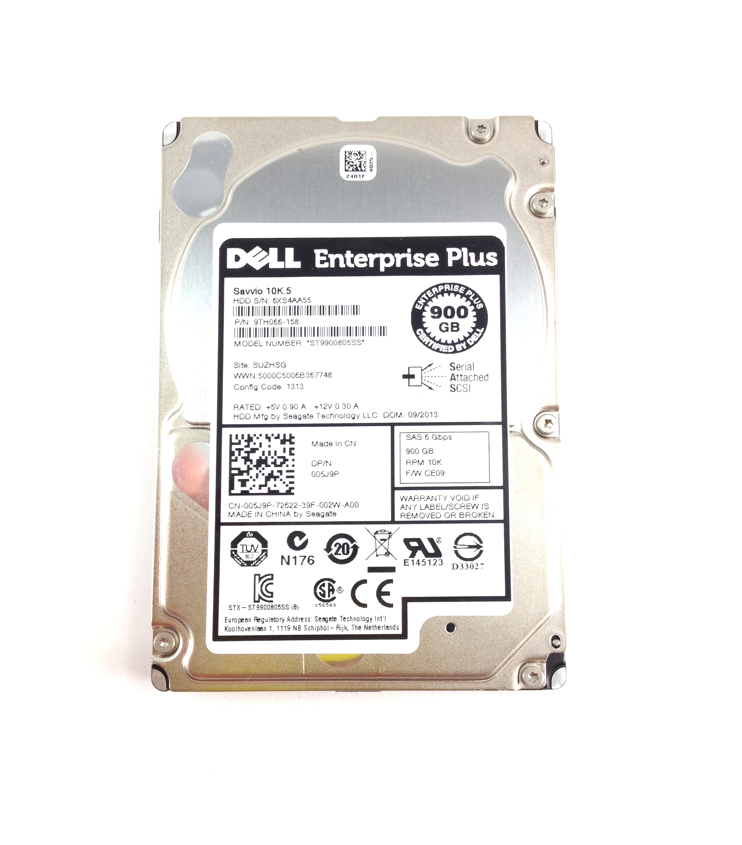 Dell 900GB 10K 6Gbps SAS 2.5 Hard Drive (05J9P)