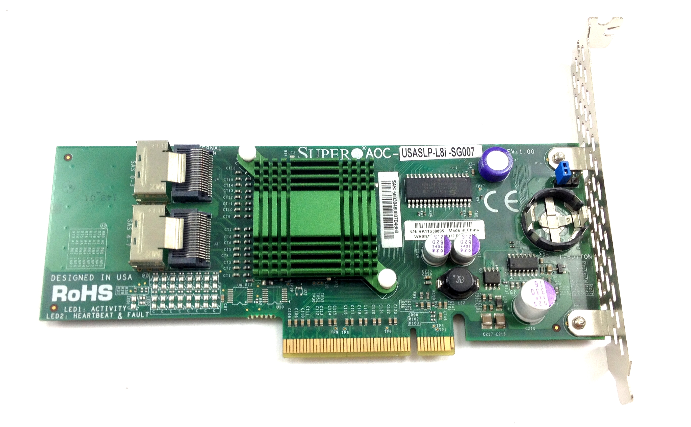 Supermicro PCI-Express SAS Raid Card (AOC-USASLP-L8I)