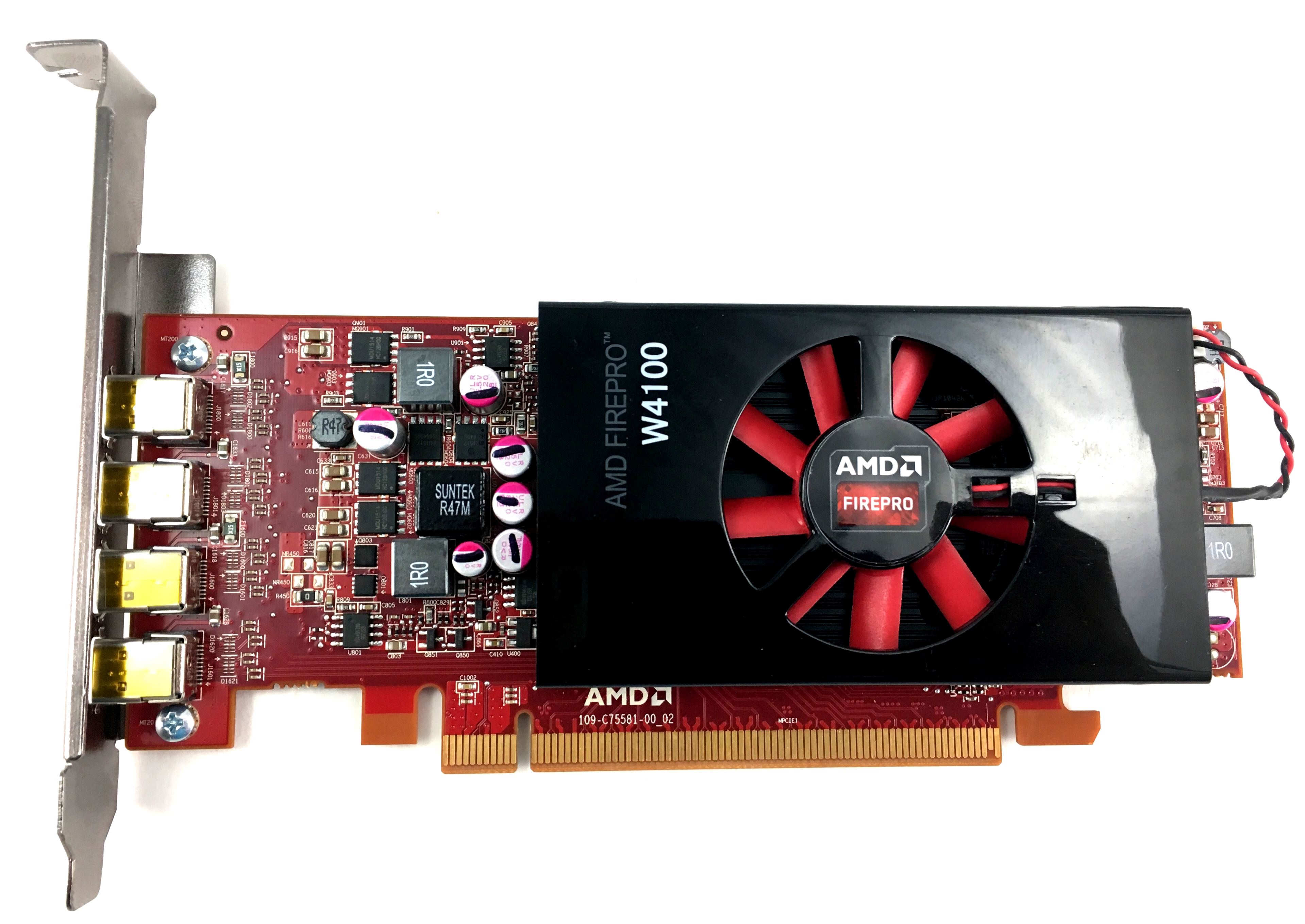 Dell AMD FirePro W4100 PCIe 2GB GDDR5 4x MDP Video Card (25D14)