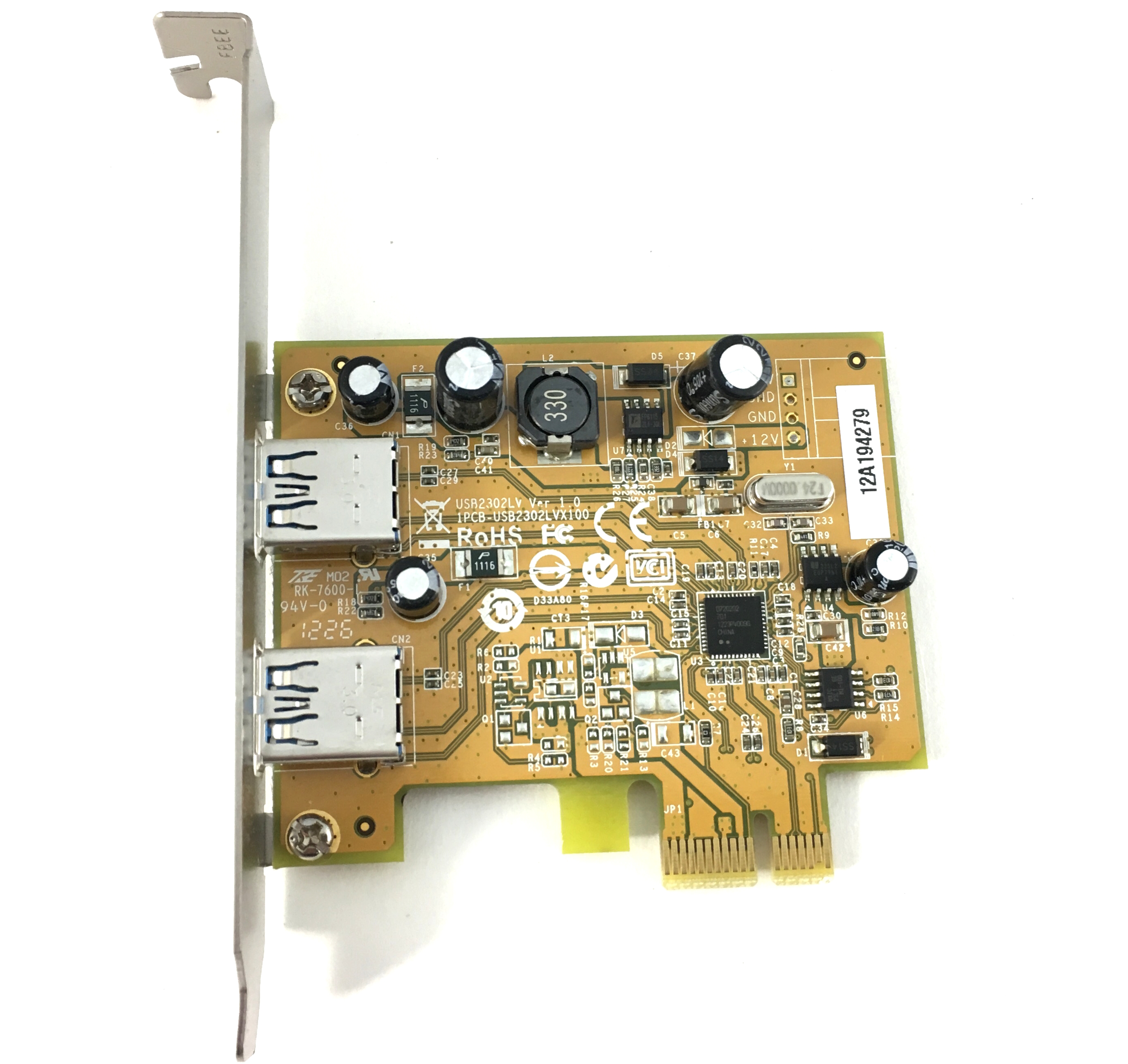 Lenovo PCI-E Dual Port Usb 3.0 Card (03T8322)