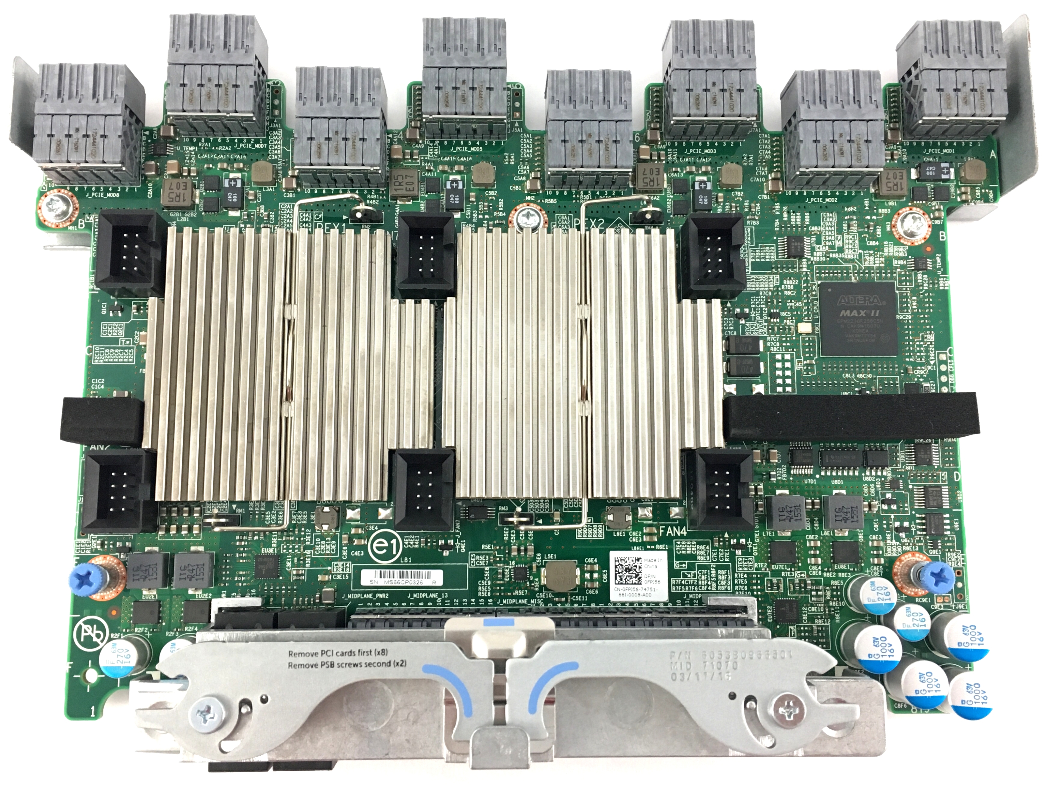 Dell Fan And PCI-E Interface Board For PowerEdge FX2S (FPJ56)