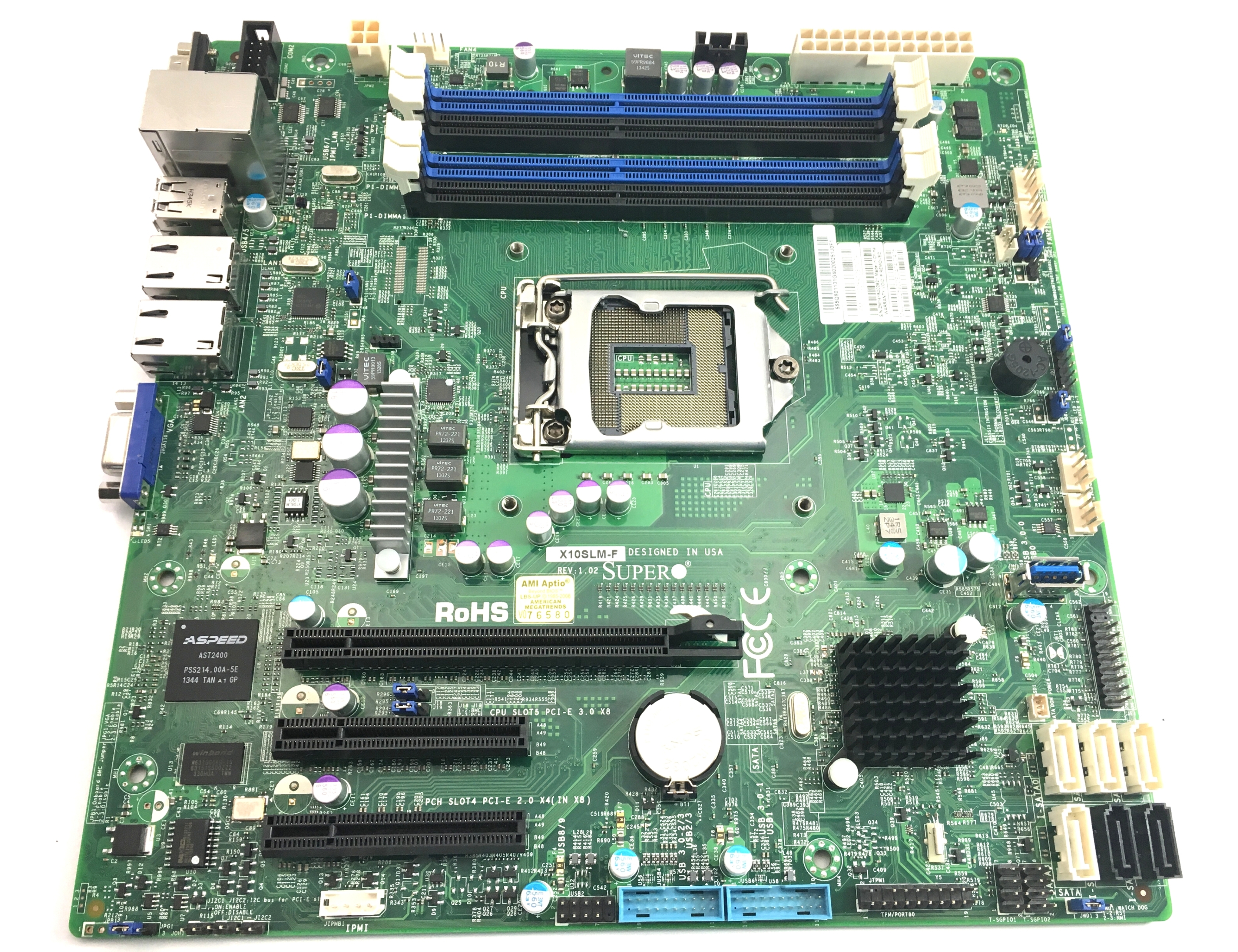 Supermicro Xeon Single Socket LGA1150 Microatx Motherboard (X10SLM-F)