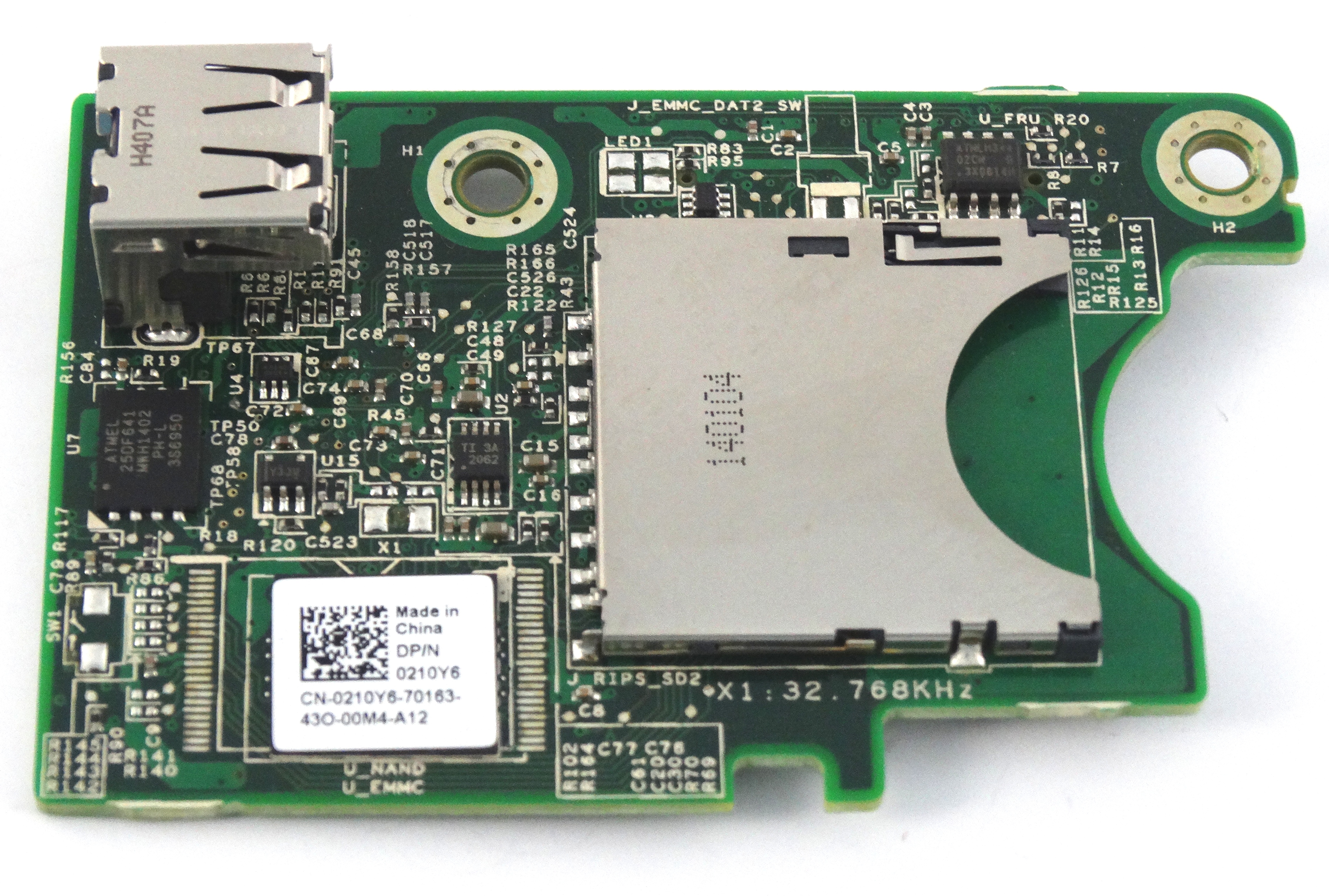 Dell Internal Dual Sd Media Card Reader For PowerEdge M520 M620 Blade Server (210Y6)