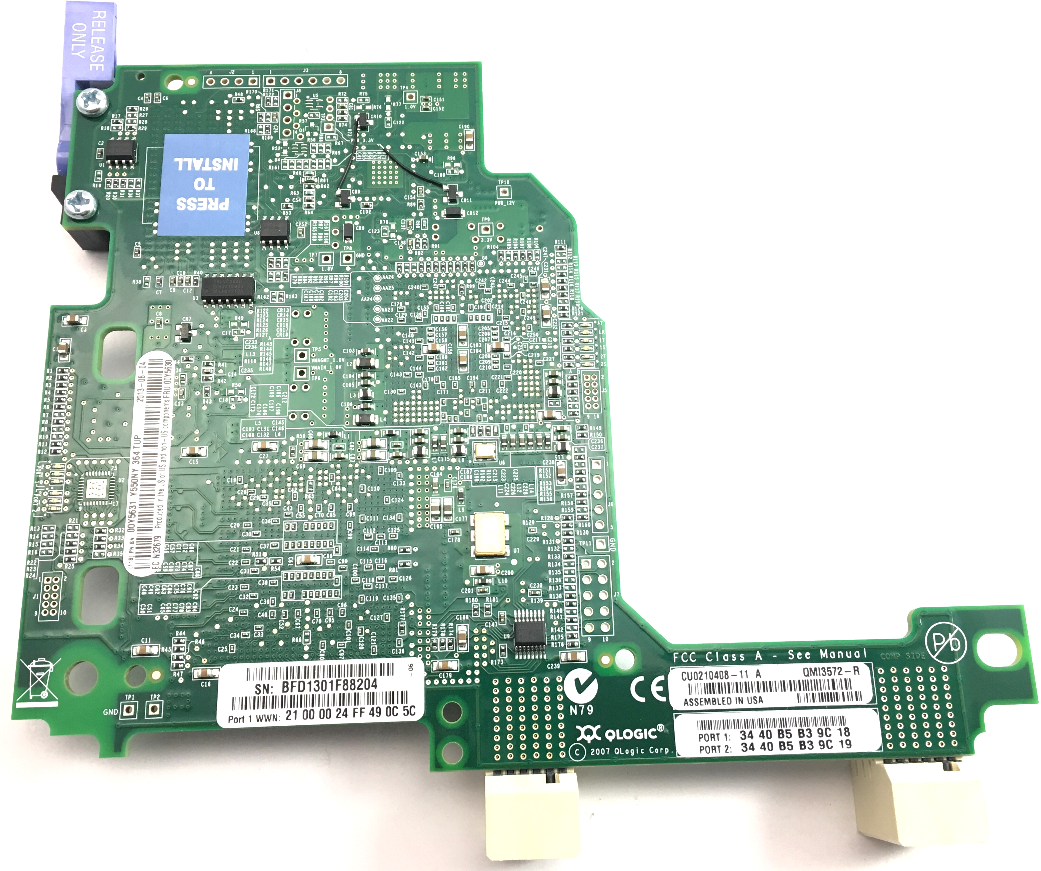 IBM Qlogic Ethernet And 8GB Fibre Expansion Card (00Y5630)