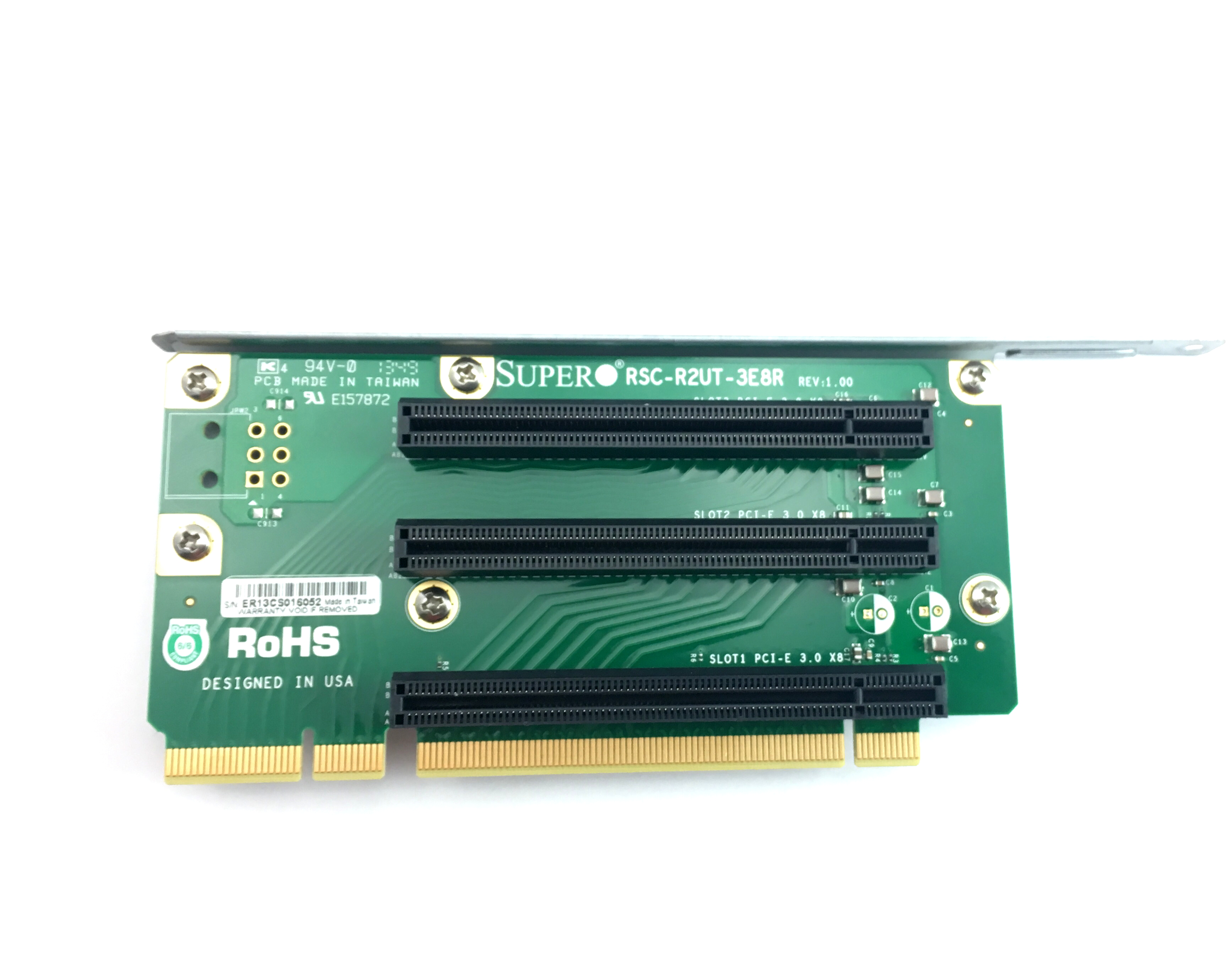 Supermicro Rsc-R2Ut-3E8R 2U PCI-E To PCI-E X8 Riser Card (RSC-R2UT-3E8R)