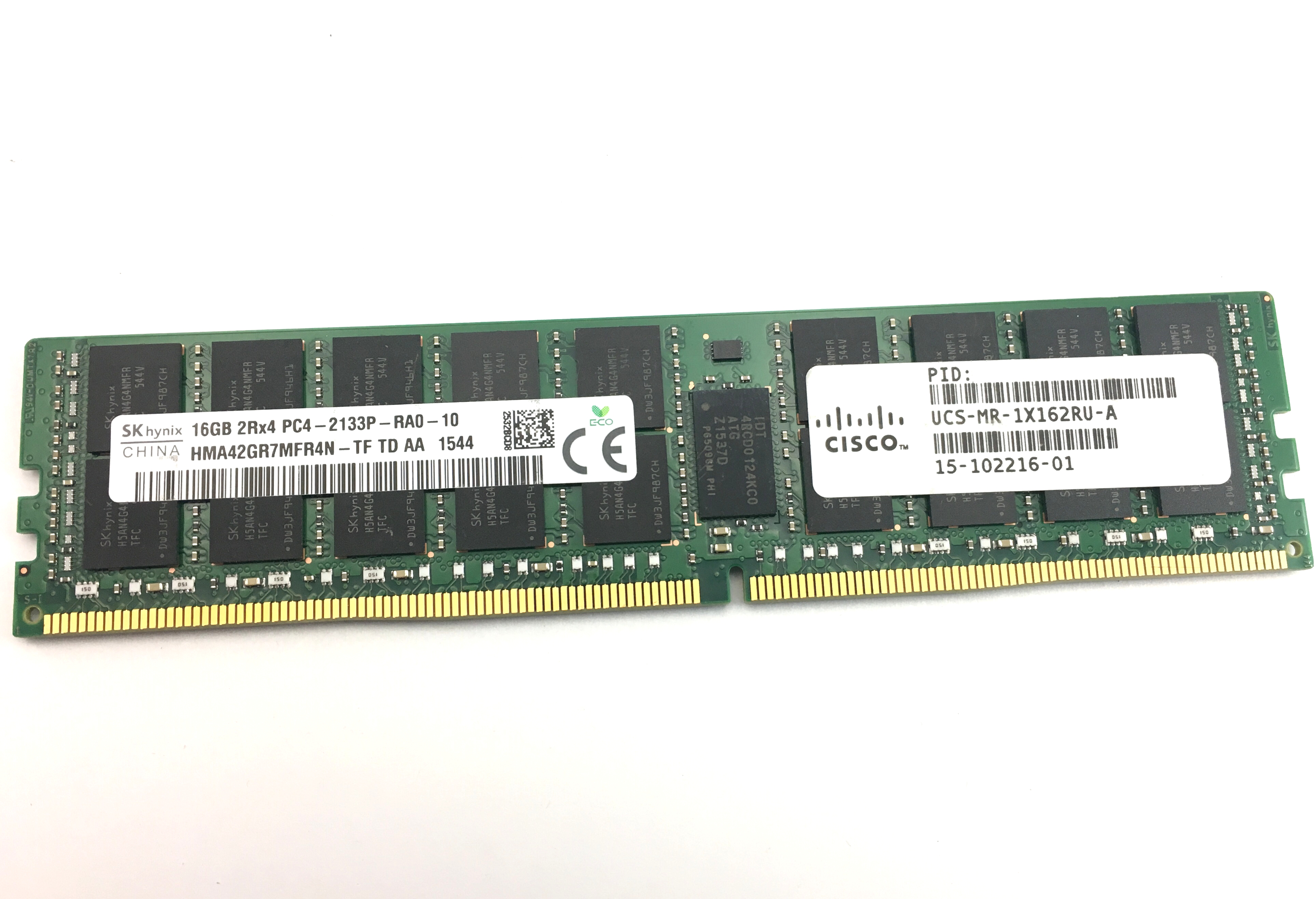 Cisco 16GB 2Rx4 PC4-2133P DDR4 ECC Registered Memory (UCS-MR-1X162RU-A)