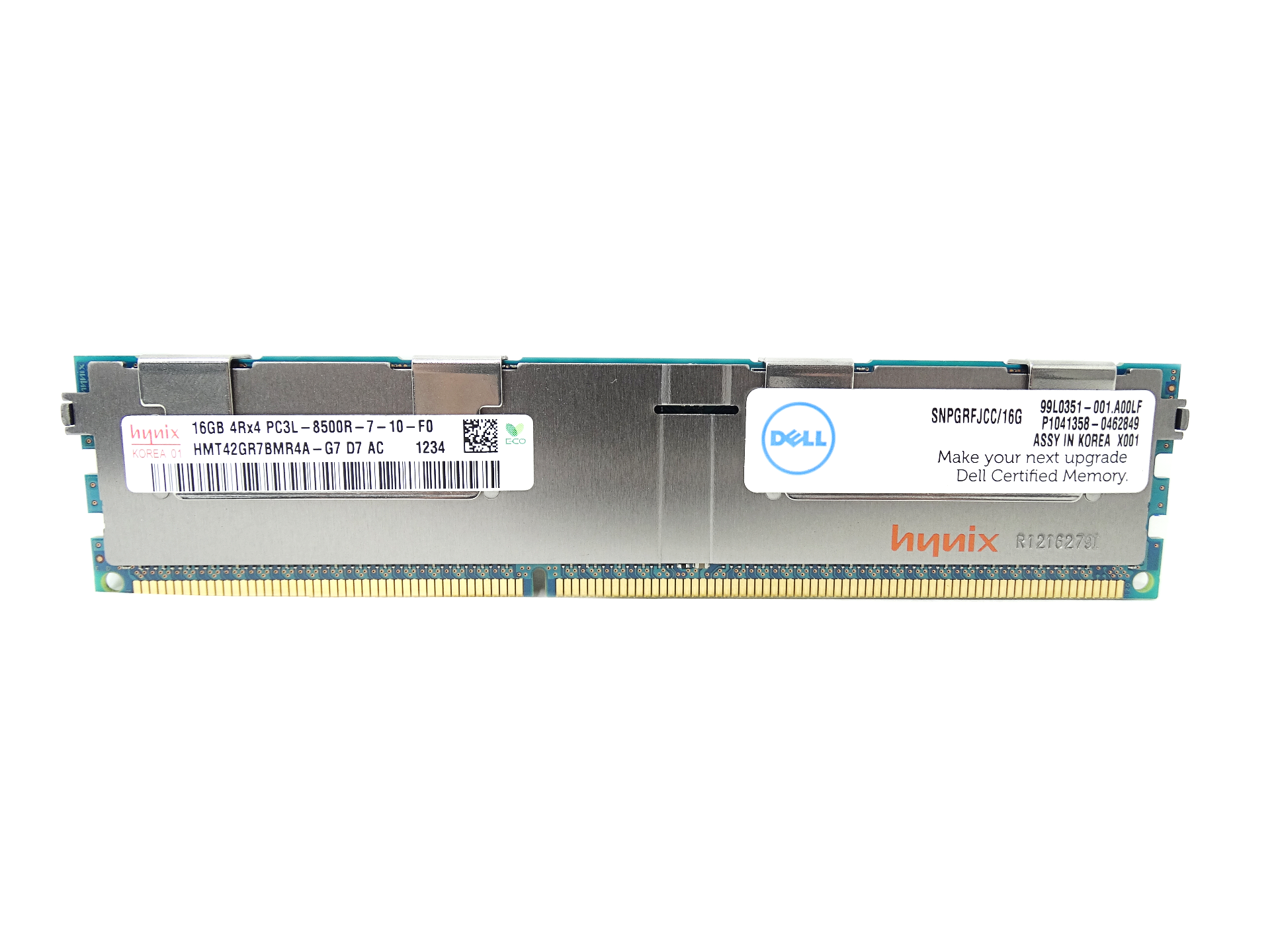 Dell 16GB 4Rx4 PC3L-8500R DDR3-1066MHz ECC Registered RAM Memory (SNPGRFJCC/16G)