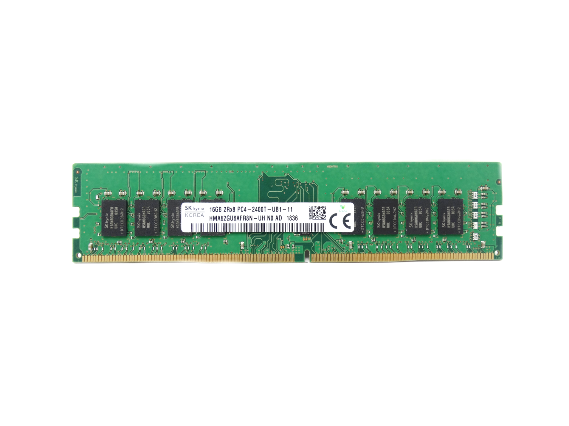 Hynix 16GB 2Rx8 PC4-19200-U DDR4 2400MHz Non-ECC Unbuffered RAM Memory (HMA82GU6AFR8N-UH)