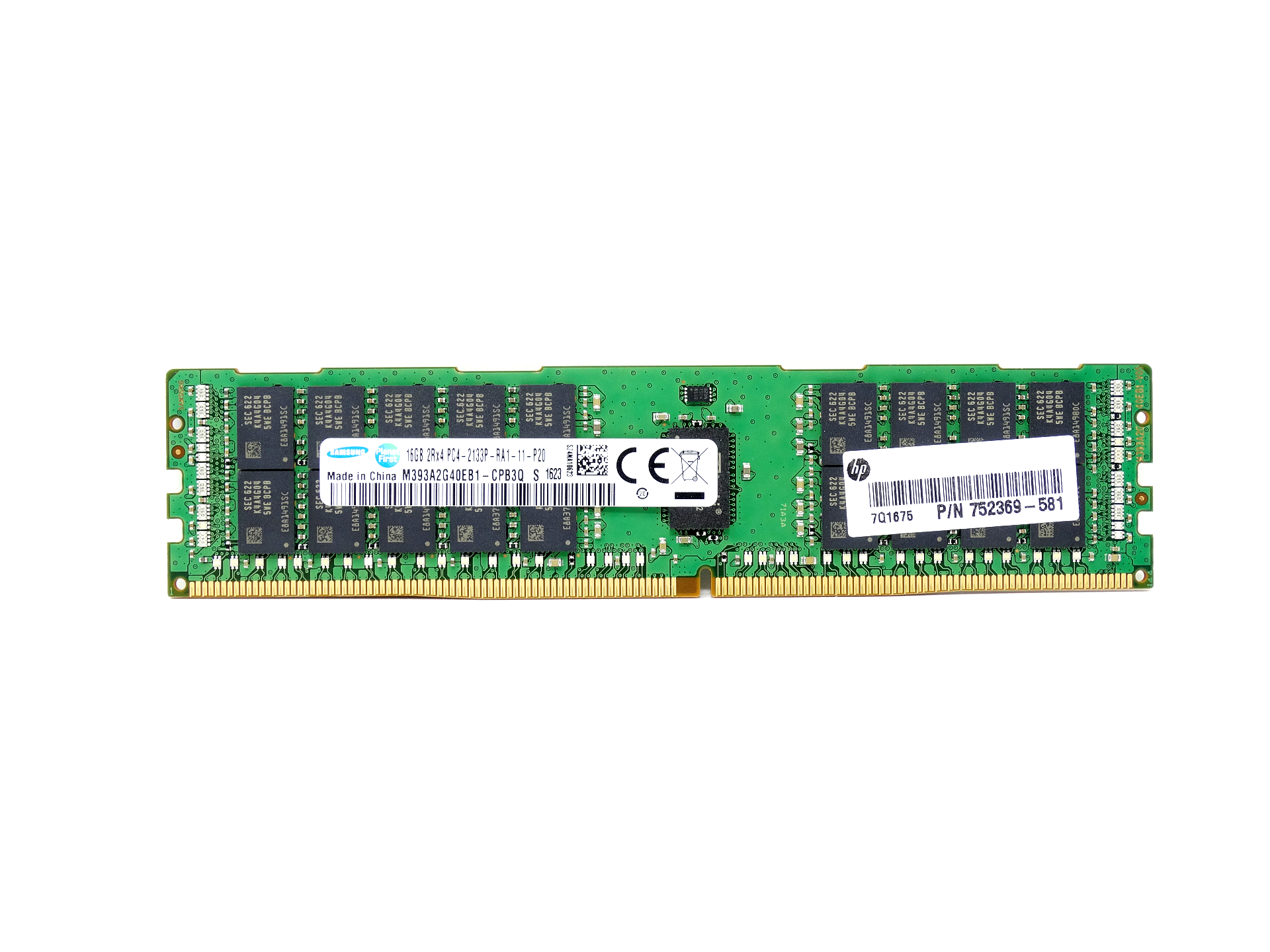 HP 16GB 2Rx4 PC4-2133P DDR4-2133MHz ECC Registered Memory (752369-581)