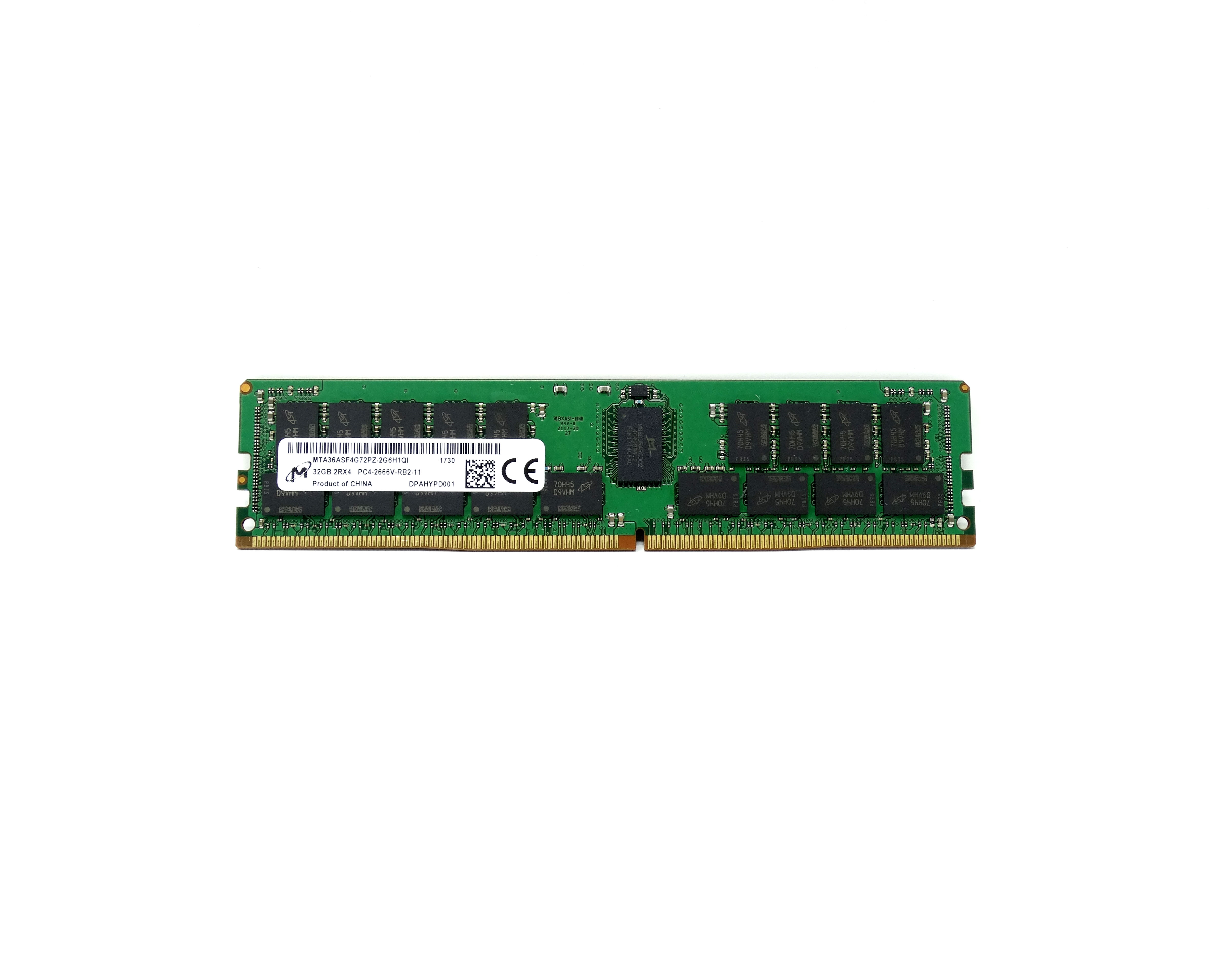 Micron 32GB 2Rx4 PC4-2666V DDR4 ECC Registered Memory (MTA36ASF4G72PZ-2G6H1)