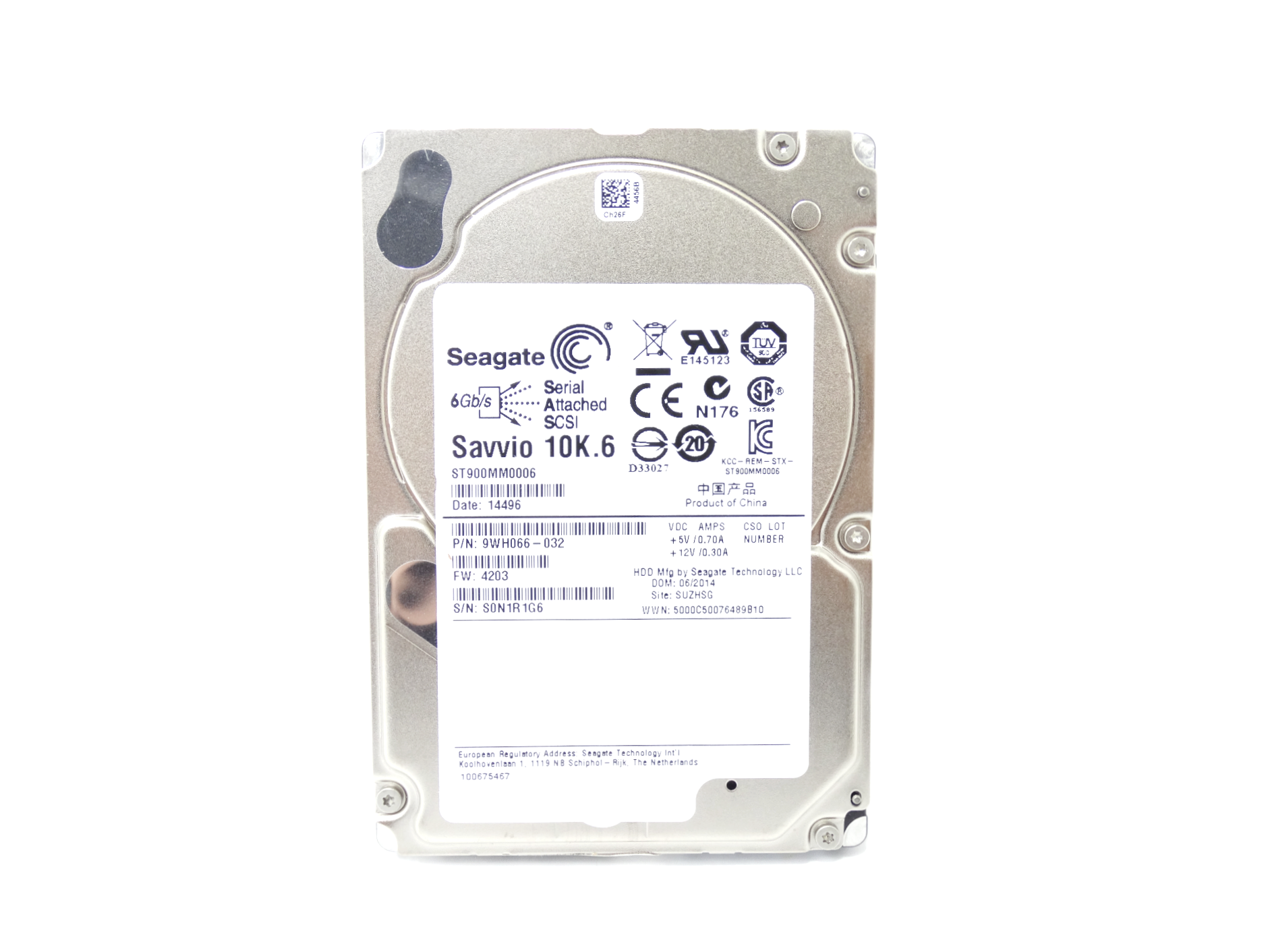 Seagate Savvio 900GB 10K 6Gbps 2.5 SAS HARD DRIVE (ST900MM0006)