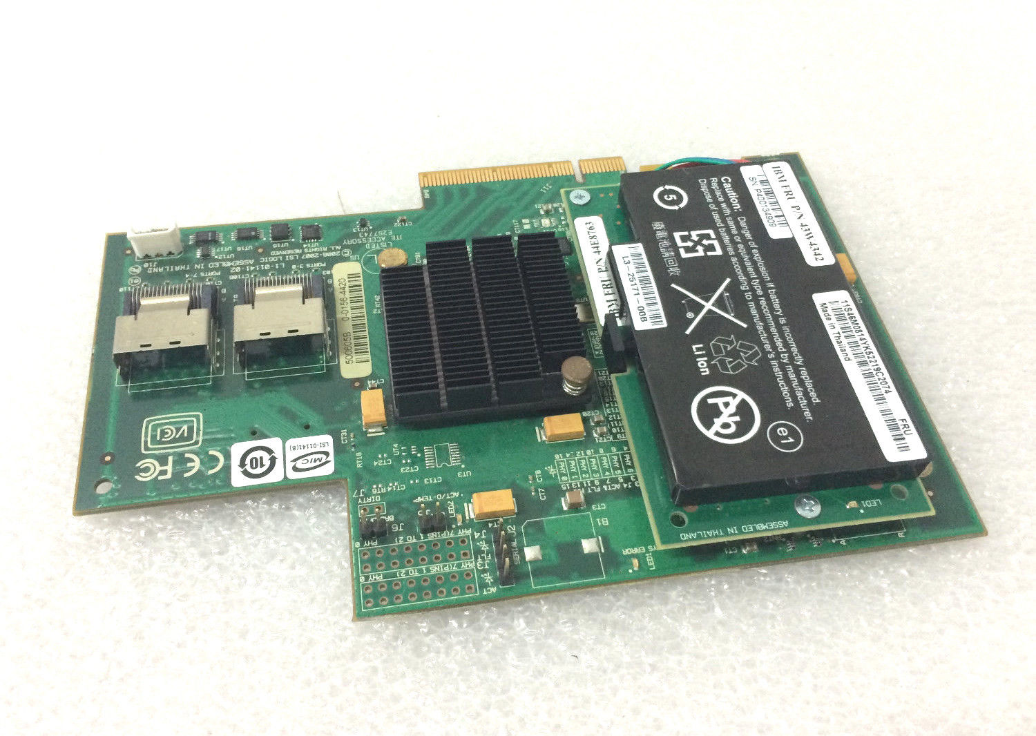 IBM Serverraid-Mr10I SAS SATA 8708E Adapter w/ Battery (43W4297)