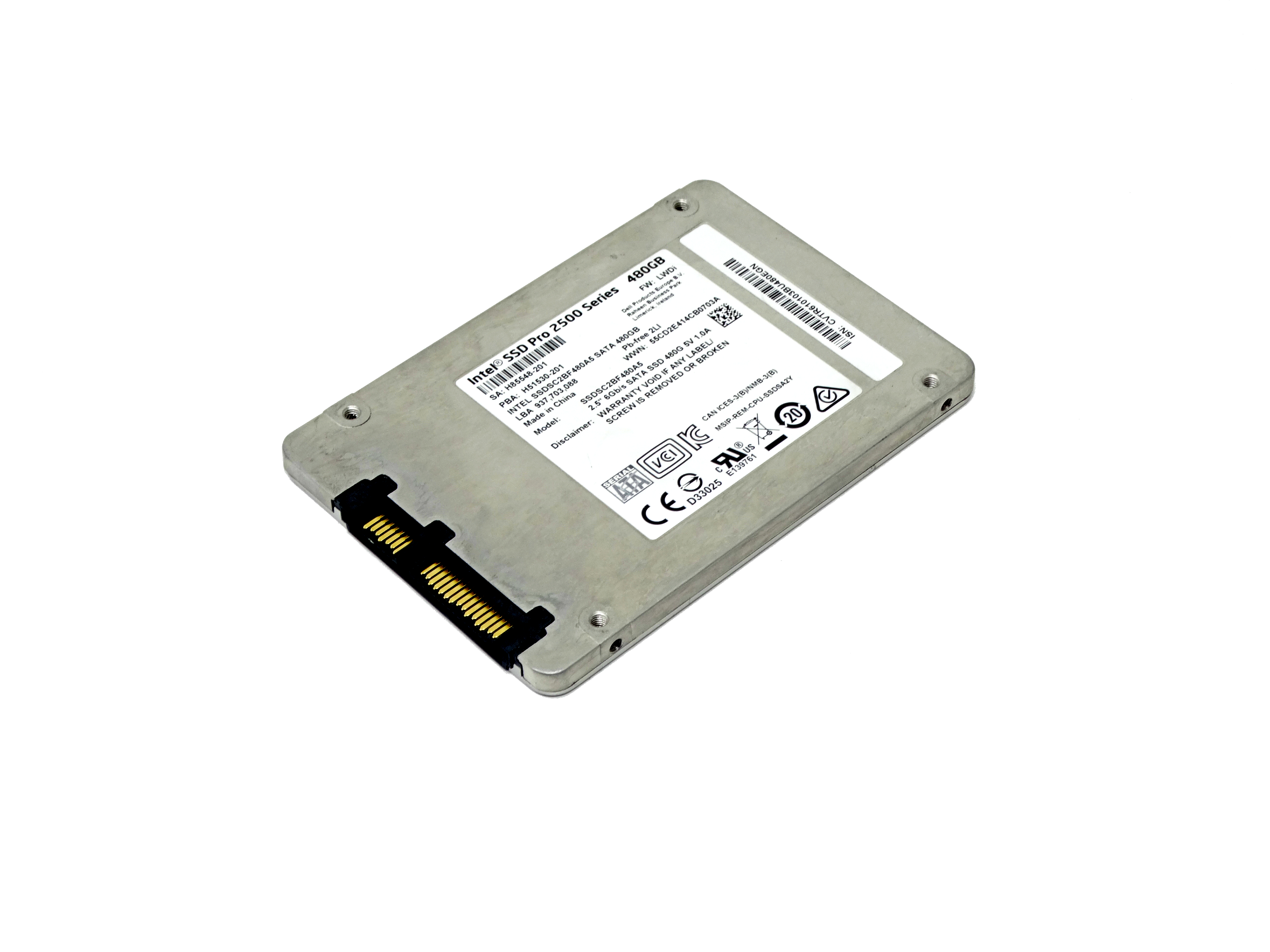Intel SSD Pro 2500 480GB 6Gbps 2.5'' SSD (SSDSC2BF480AS)