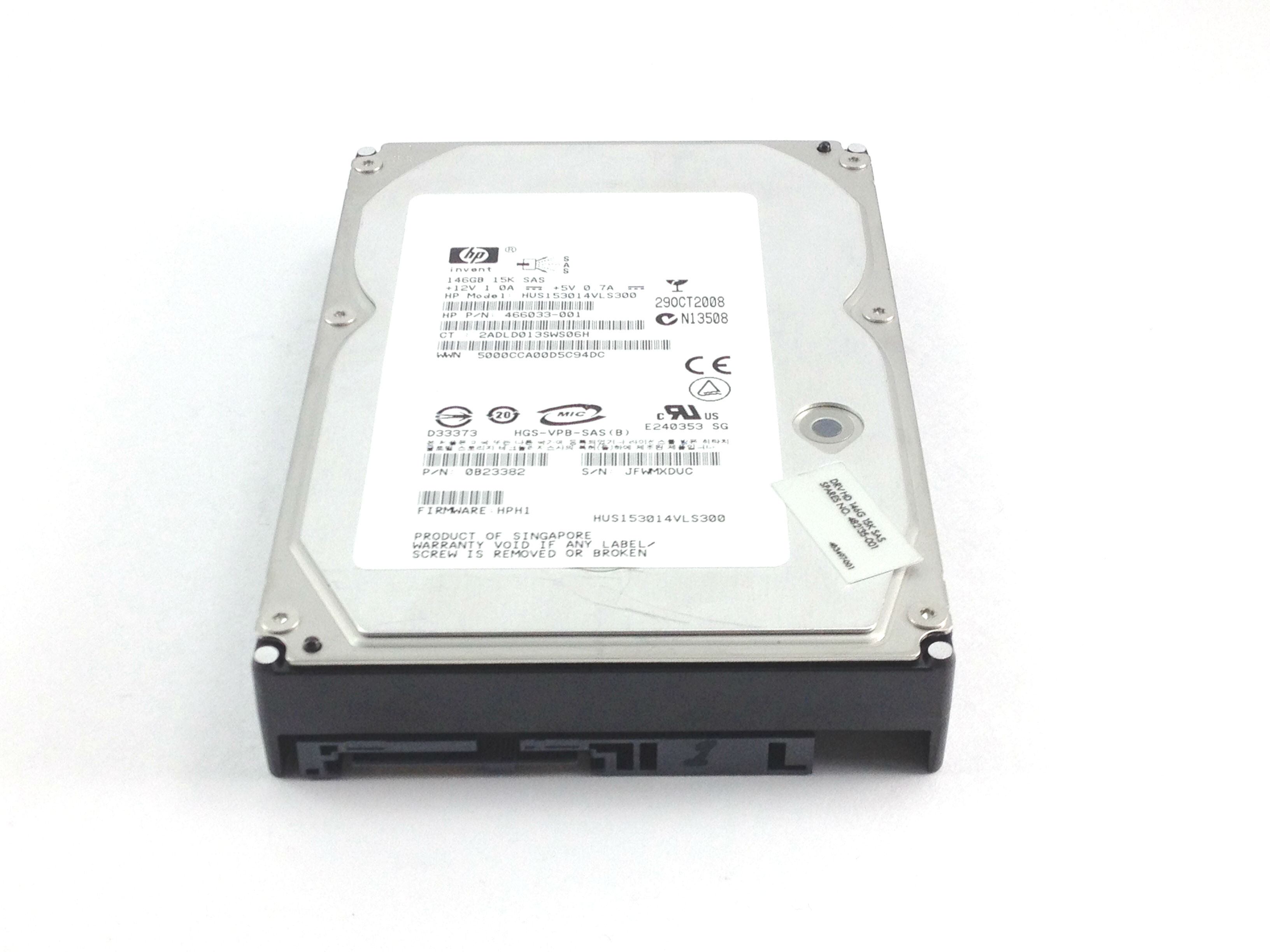HP 146GB 15K 3Gbps SAS 3.5 Hard Drive (482135-001)